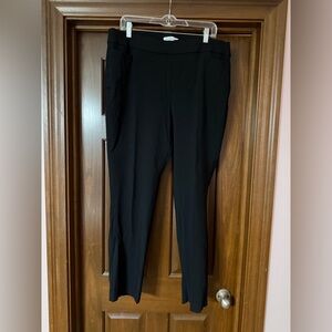 Liz Claiborne Black Straight Leg Pants